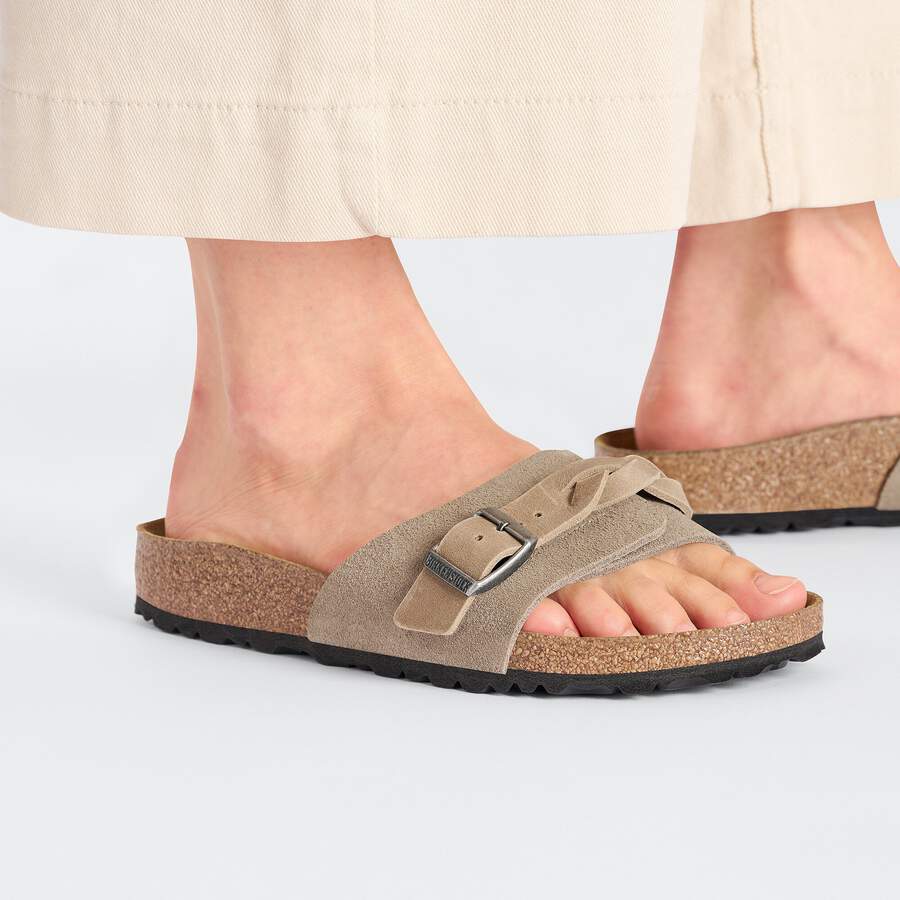 Oita Braided Suede Leather - Taupe
