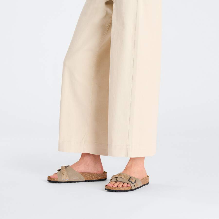 Oita Braided Suede Leather - Taupe