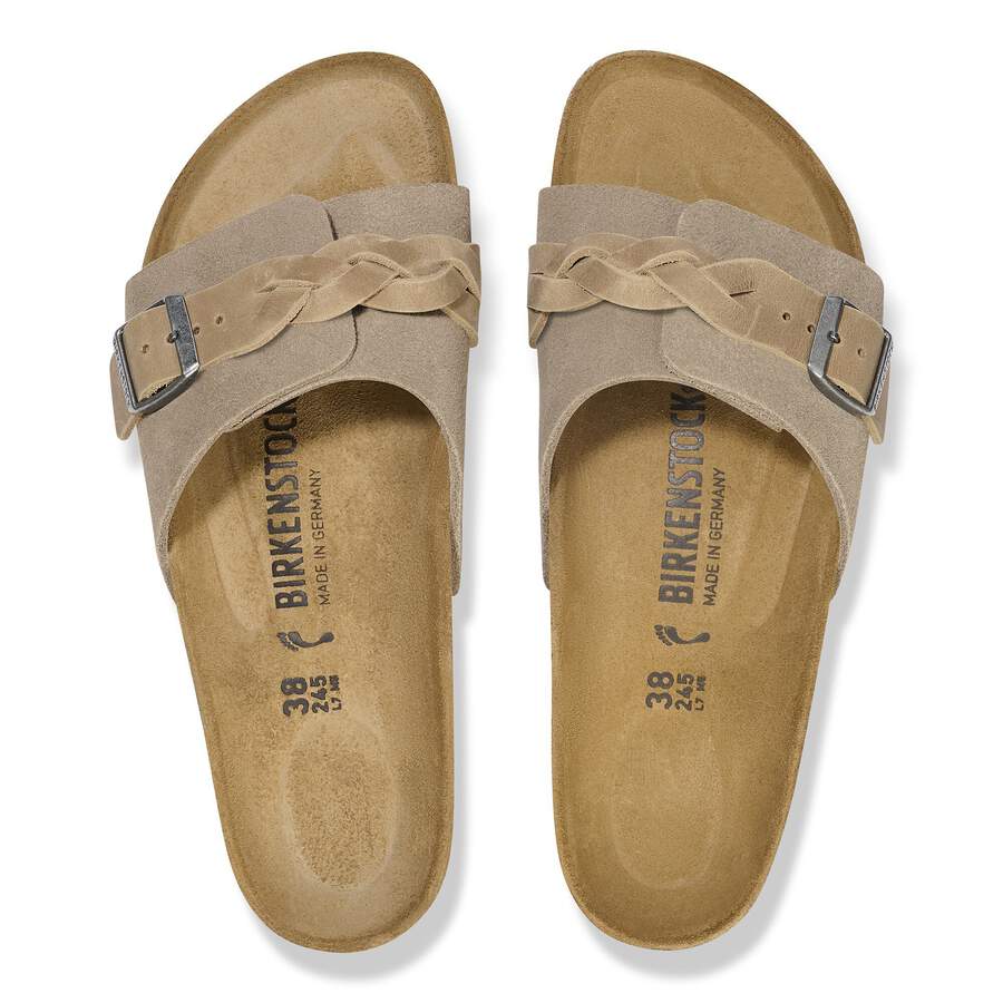 Oita Braided Suede Leather - Taupe
