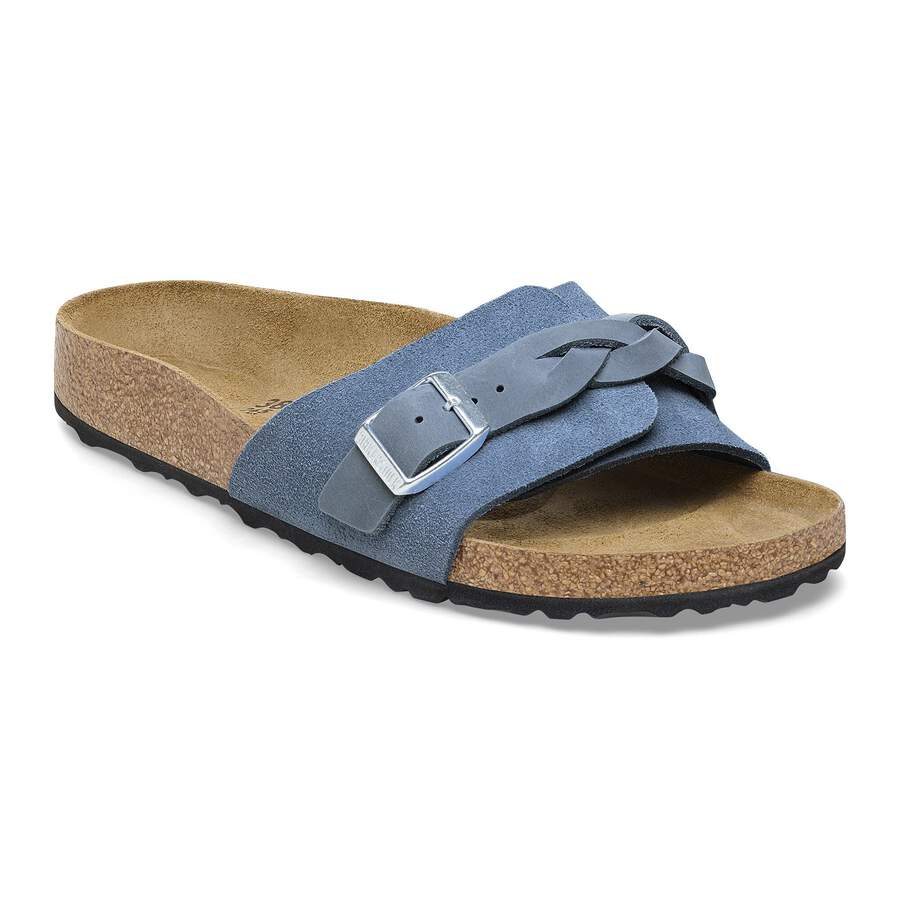 Oita Braided Suede Leather - Elemental Blue