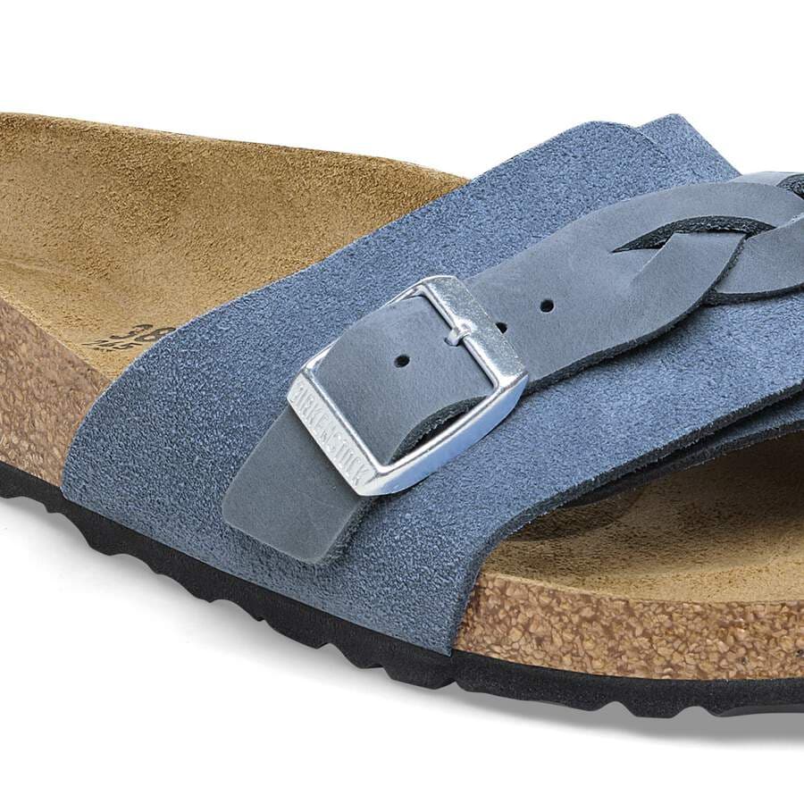 Oita Braided Suede Leather - Elemental Blue