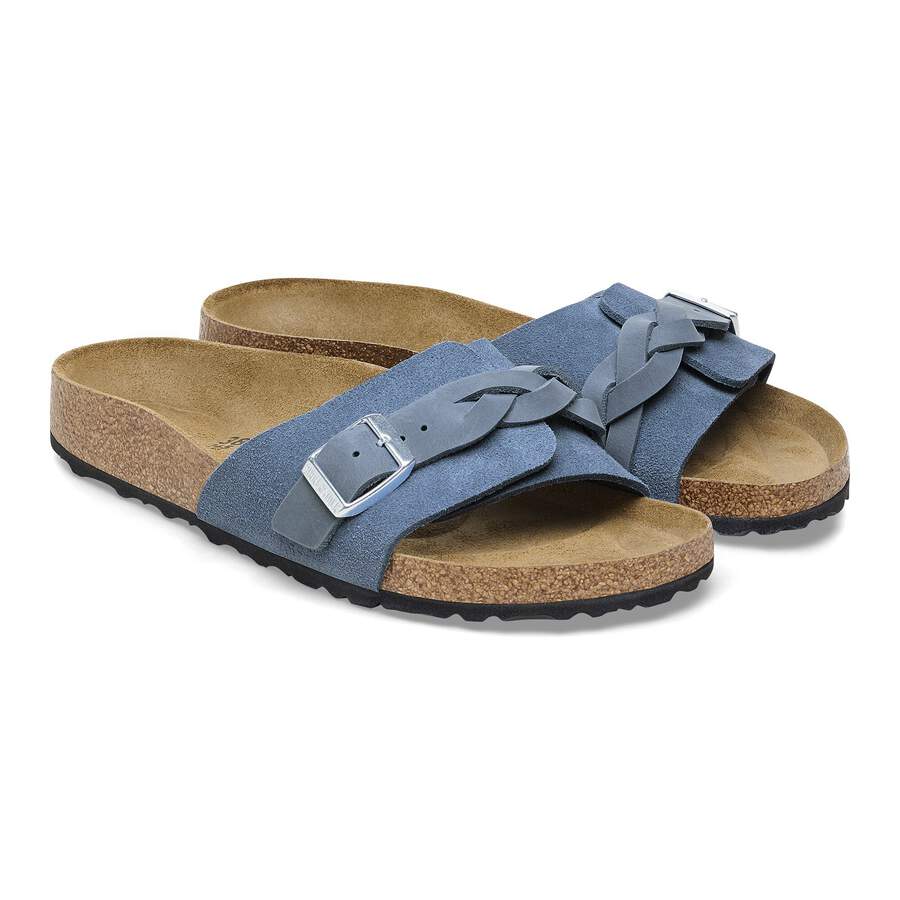 Oita Braided Suede Leather - Elemental Blue