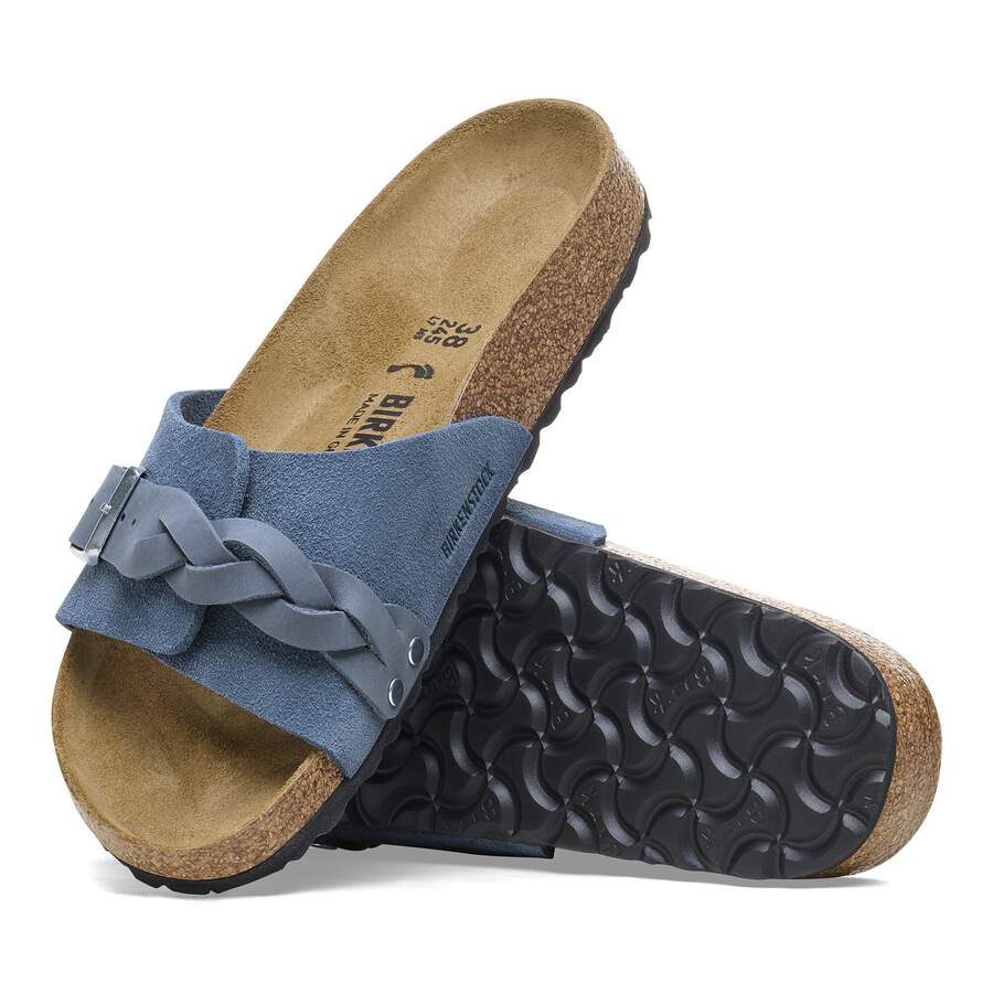 Oita Braided Suede Leather - Elemental Blue