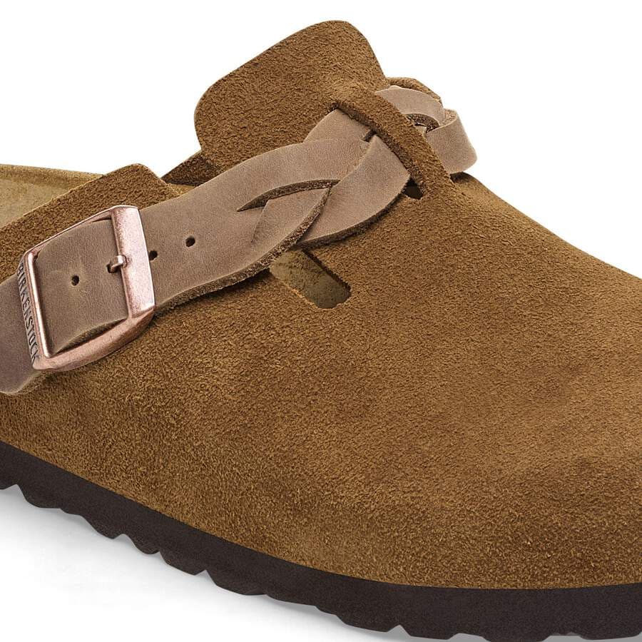 Boston Braided Suede Leather - Mink