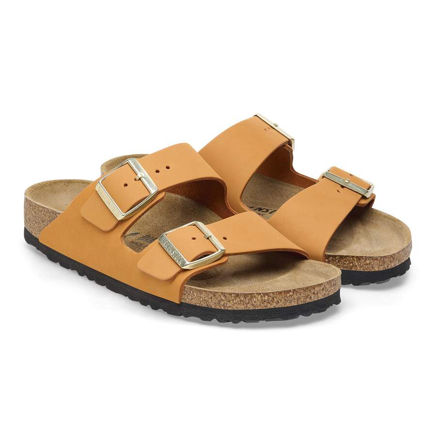 Arizona Nubuck Leather - Burnt Orange