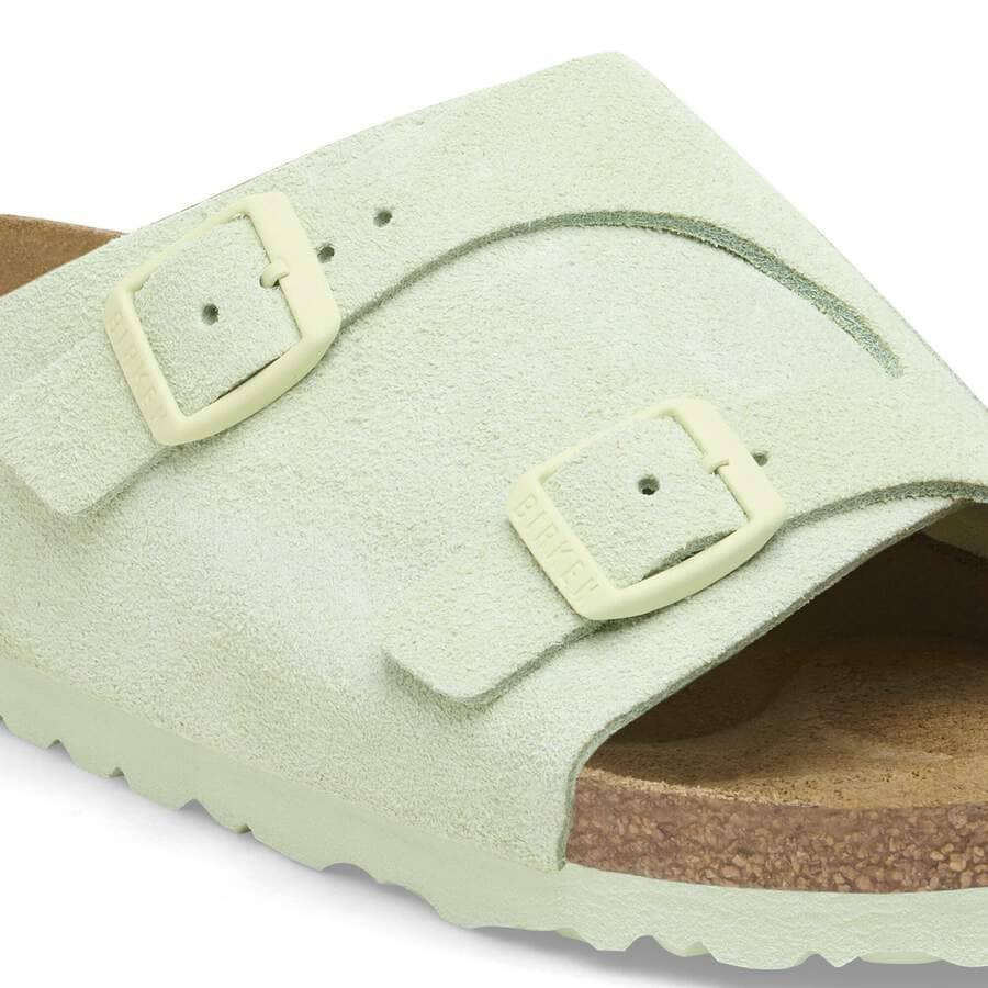 Zürich Suede Leather - Faded Lime