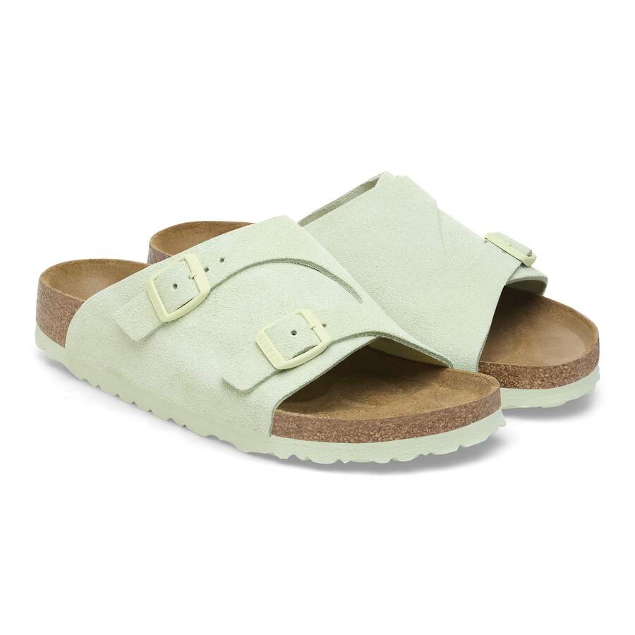 Zürich Suede Leather - Faded Lime