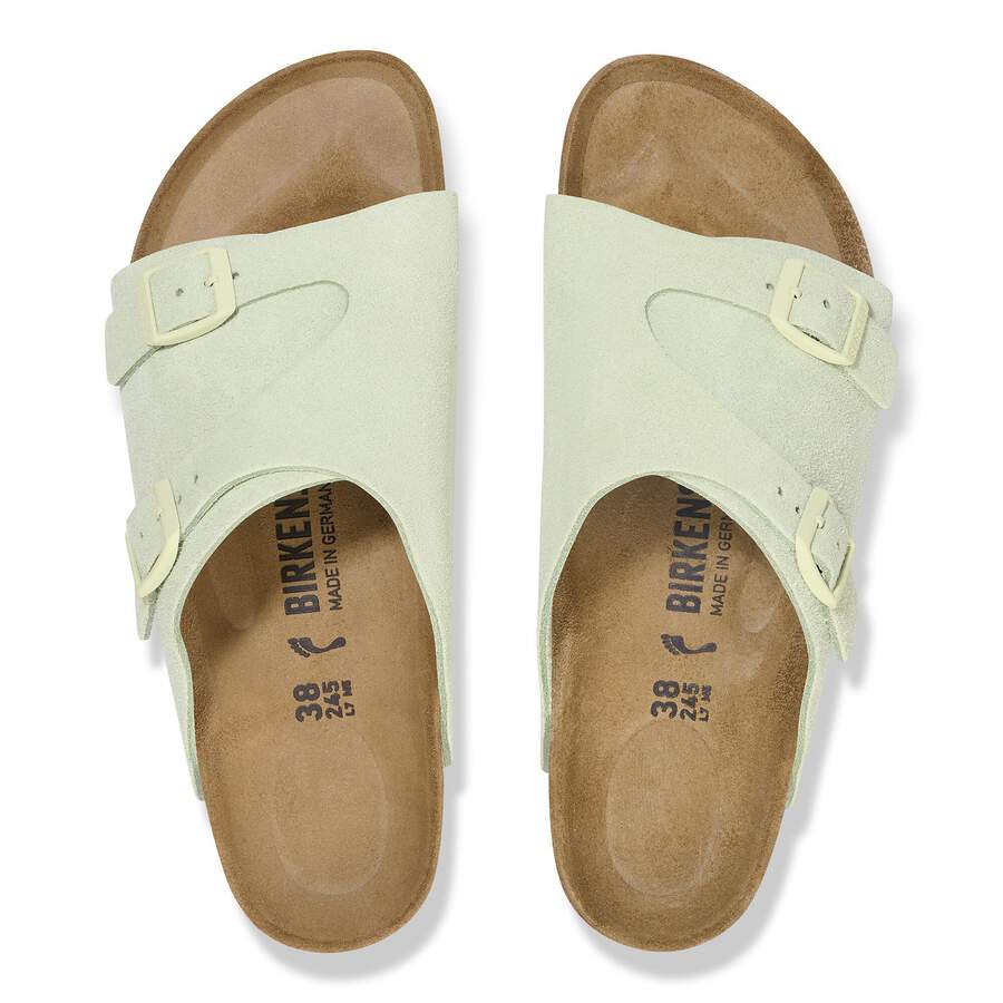 Zürich Suede Leather - Faded Lime