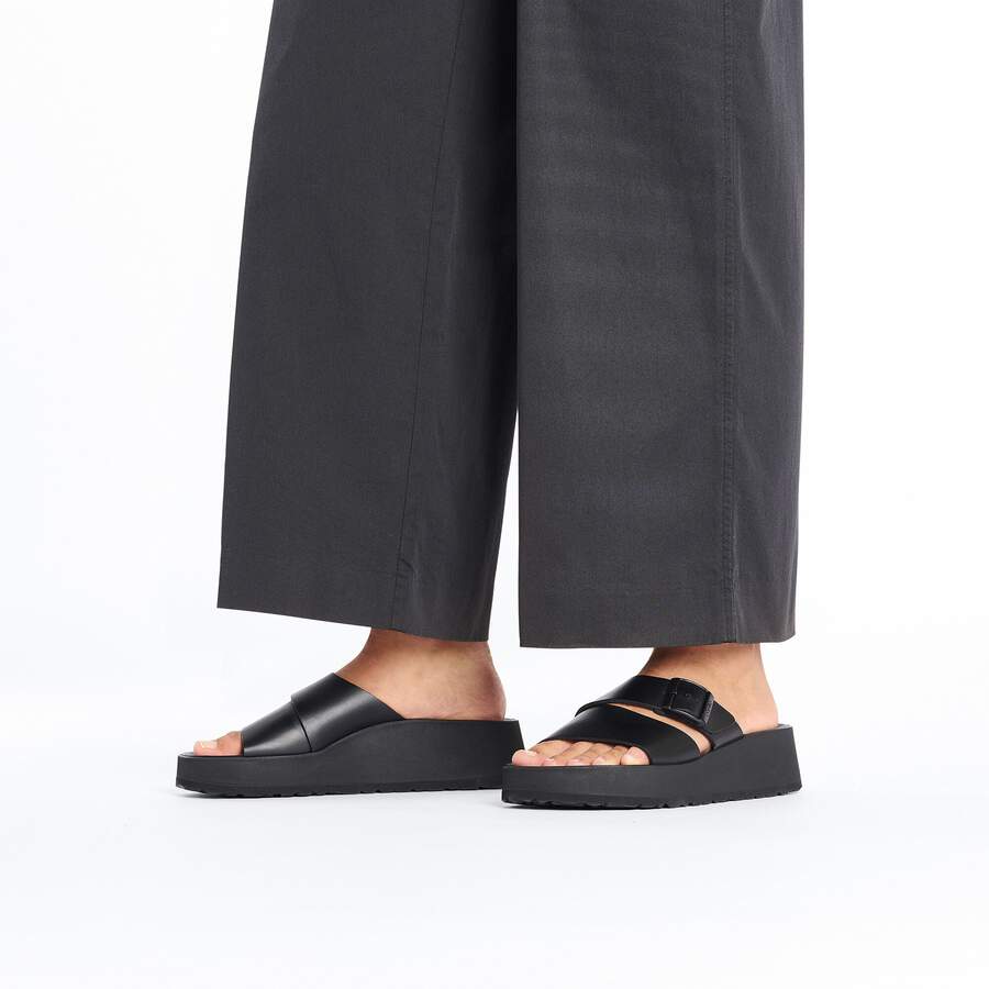 Almina Natural Leather - Black