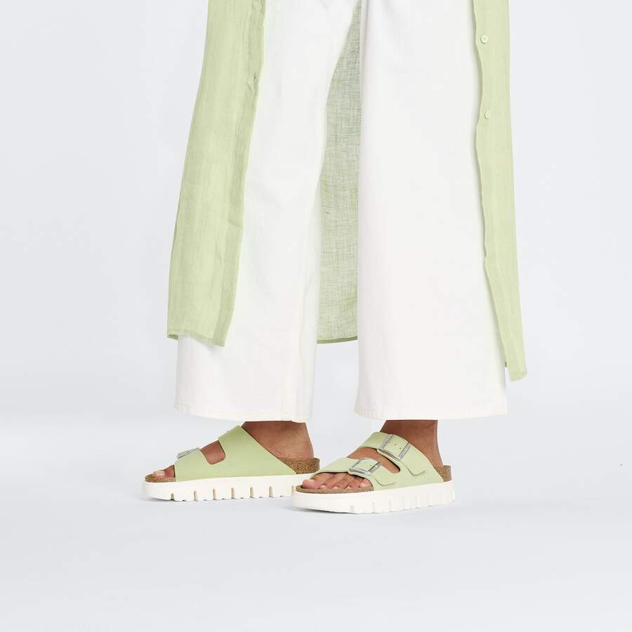 Arizona Chunky Suede Leather - Faded Lime