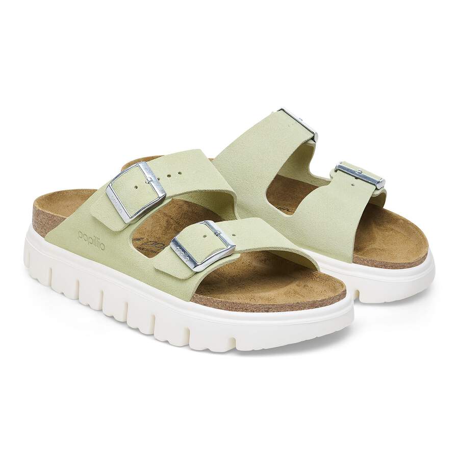 Arizona Chunky Suede Leather - Faded Lime