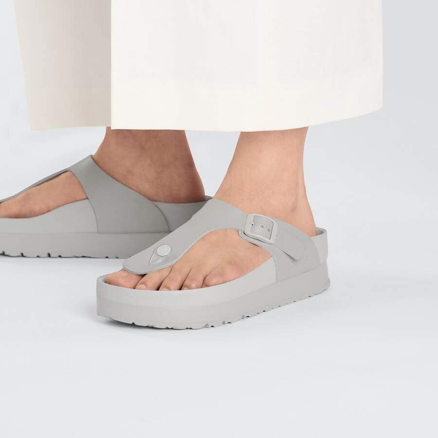 Gizeh PAP Flex Platform Natural Leather - Mineral Gray