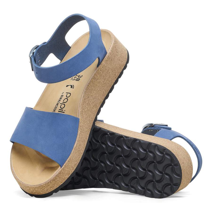 Glenda Nubuck Leather - Elemental Blue
