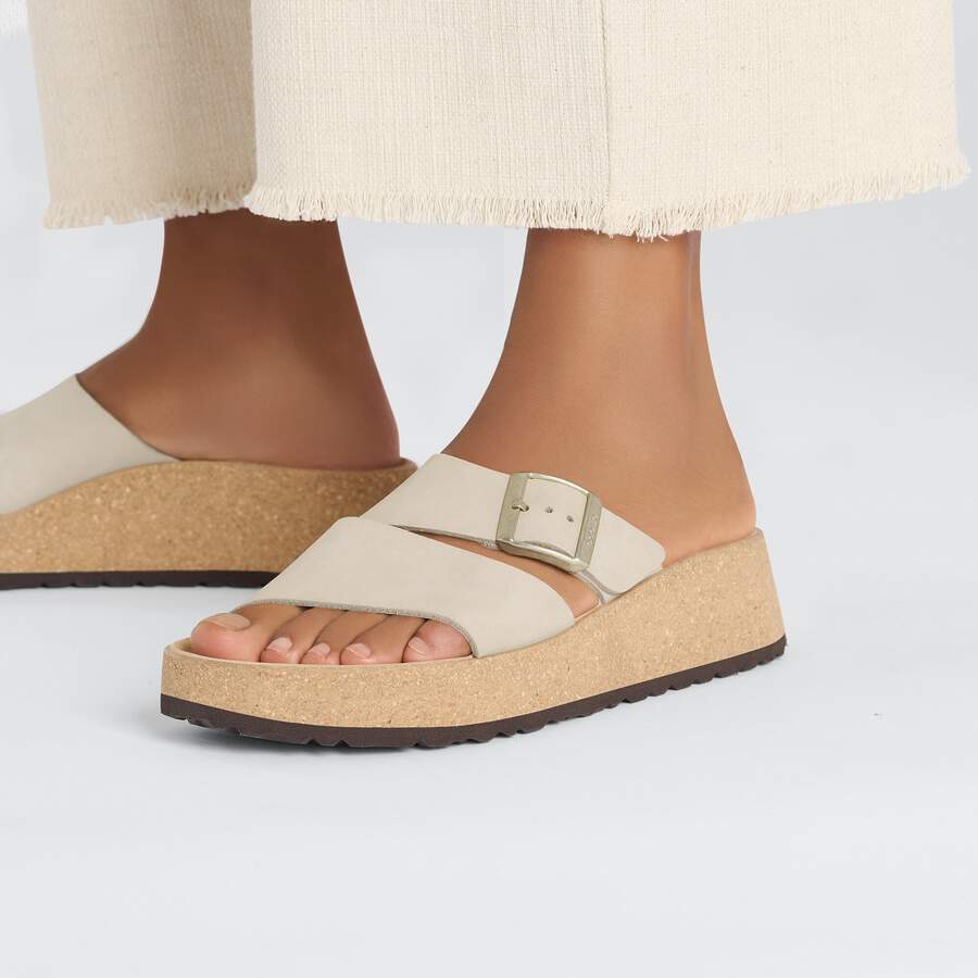 Almina Nubuck Leather - Sandcastle