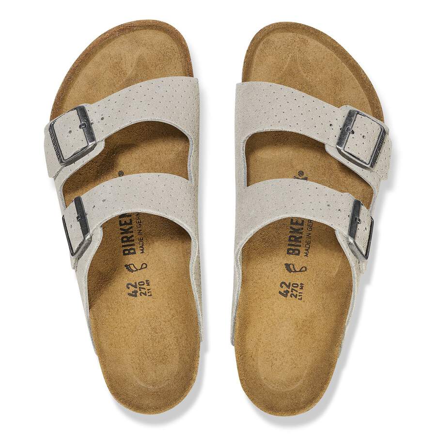 Arizona Suede Leather Embossed - Dotted Stone Coin