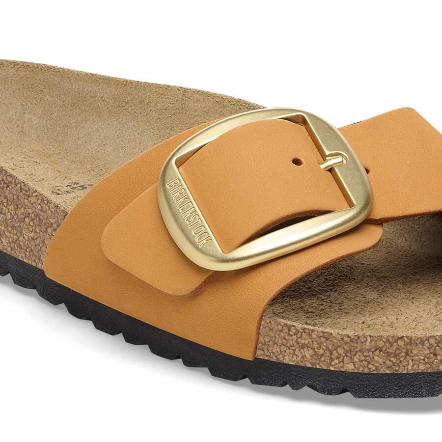 Madrid Big Buckle Nubuck Leather - Burnt Orange