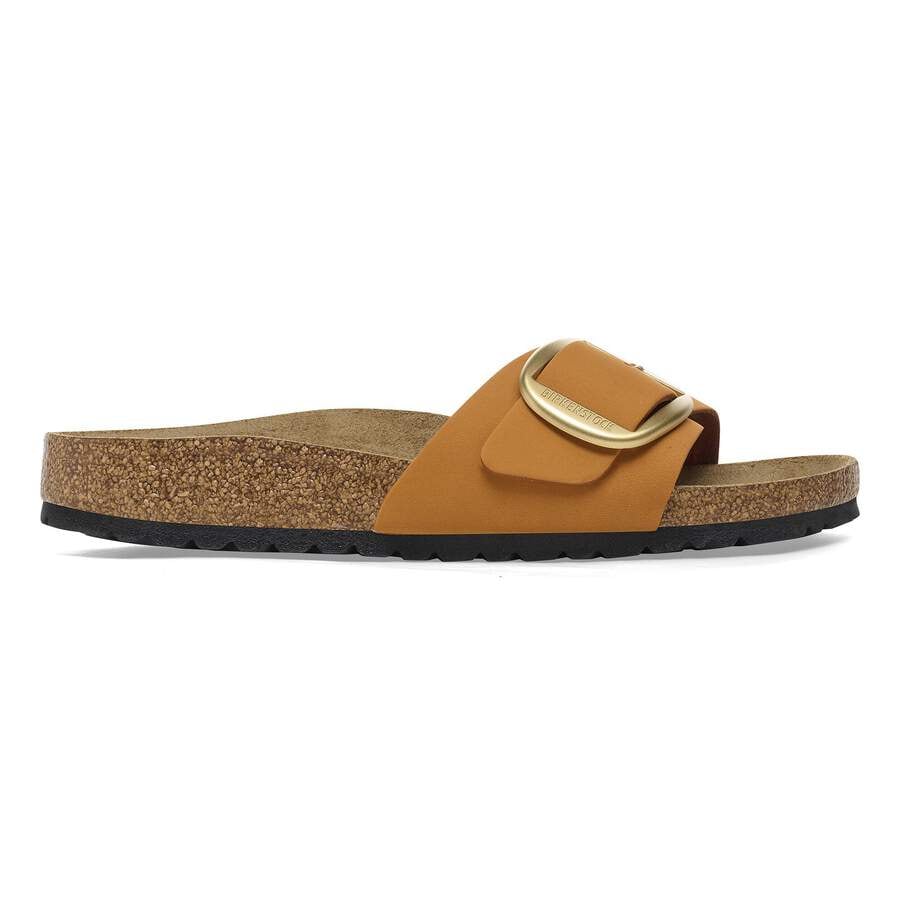 Madrid Big Buckle Nubuck Leather - Burnt Orange