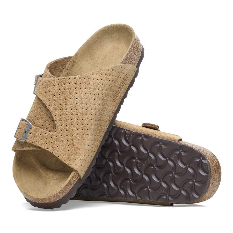 Zürich Suede Leather Embossed - Dotted New Beige