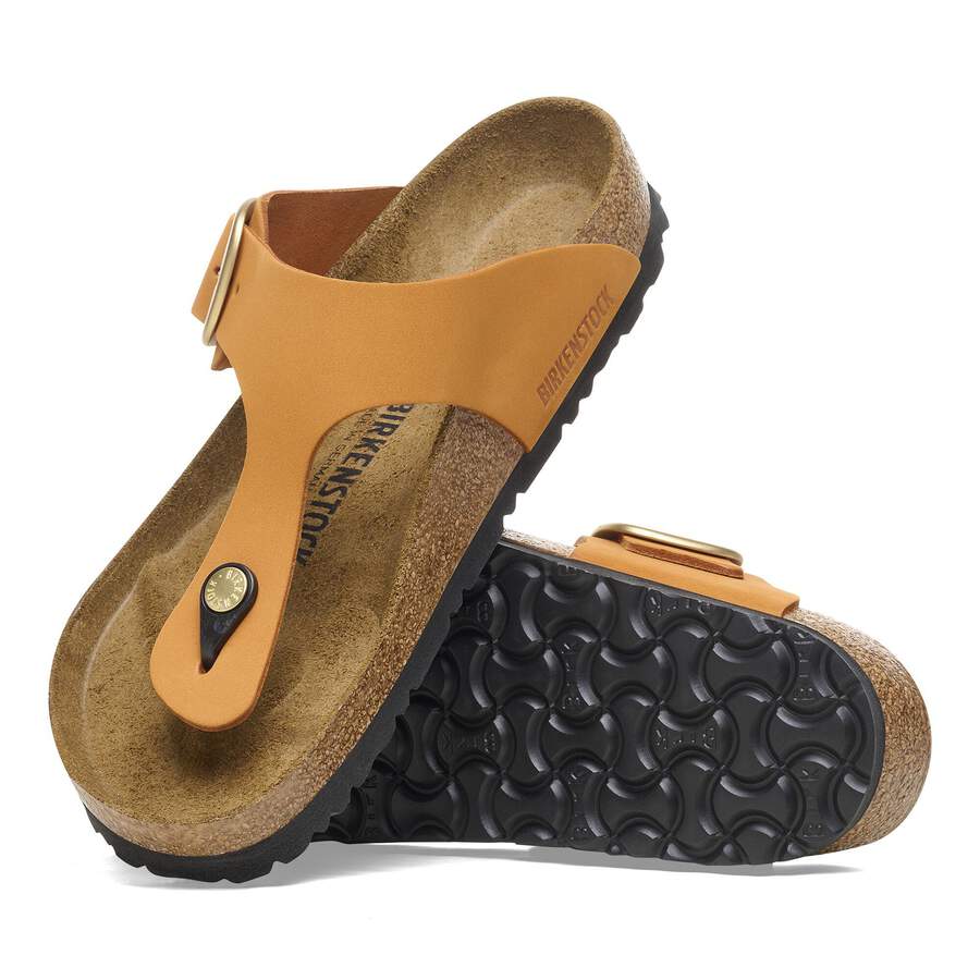 Gizeh Big Buckle Nubuck Leather - Burnt Orange