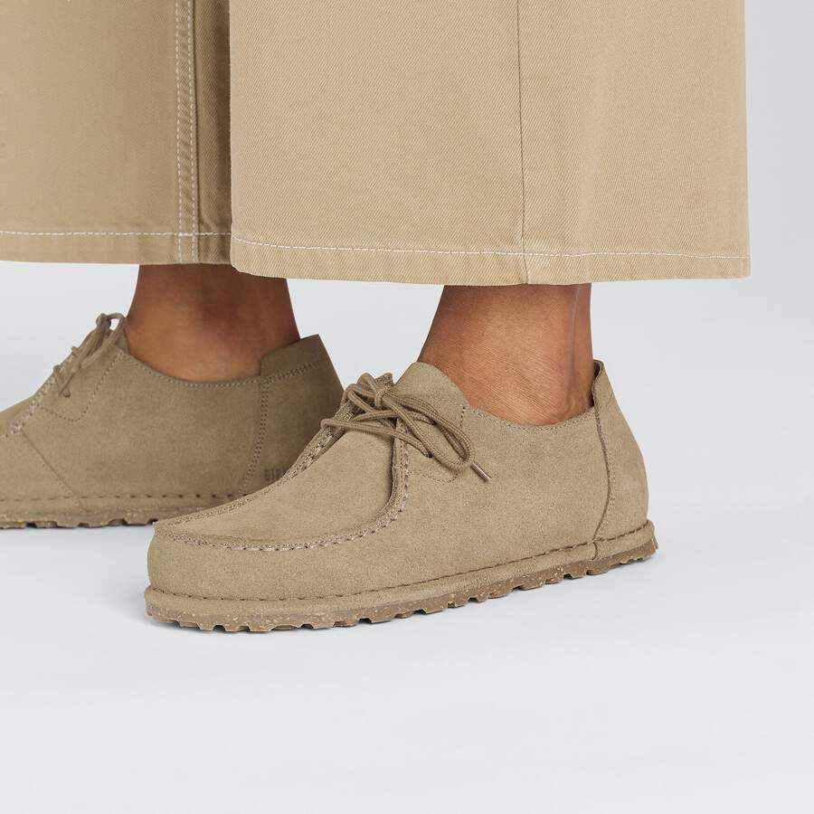 Utti Lace Suede Leather - Gray Taupe