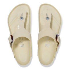 Gizeh Big Buckle Natural Leather Nubuck - Ecru