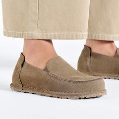Utti Slip On Suede Leather - Gray Taupe