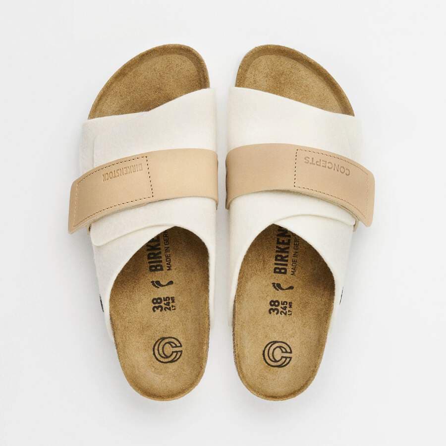 Kyoto Leather/Textile/Felt - White