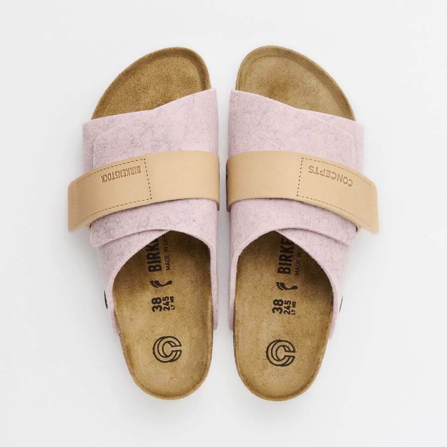 Kyoto Leather/Textile/Felt - Soft Pink