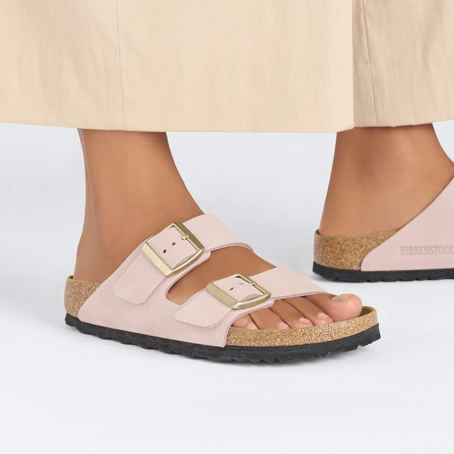 Arizona Soft Footbed Nubuck Leather - Soft Pink