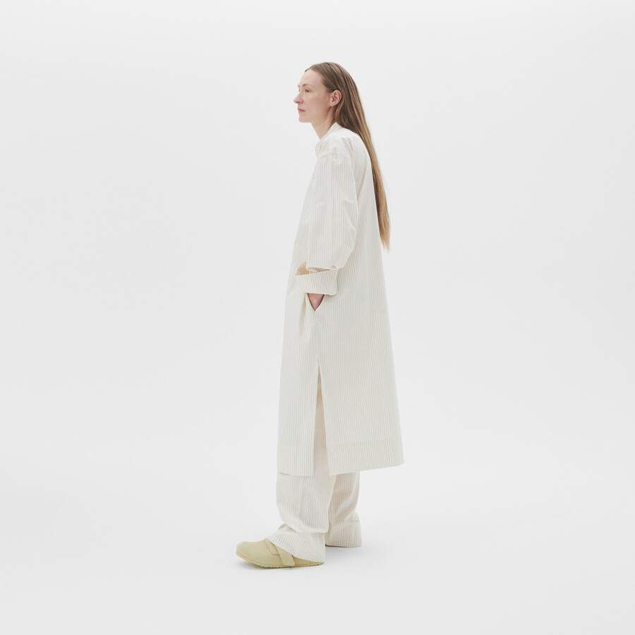 Tekla Kaftan - Wheat Stripes