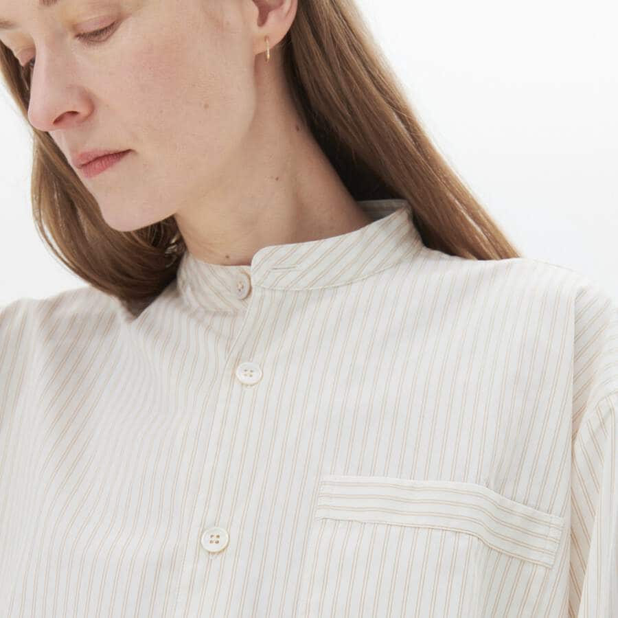 Tekla Kaftan - Wheat Stripes