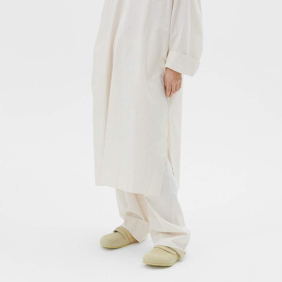 Tekla Kaftan - Wheat Stripes