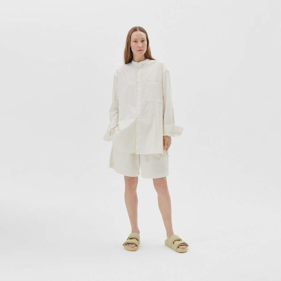 Tekla Shorts - Wheat Stripes