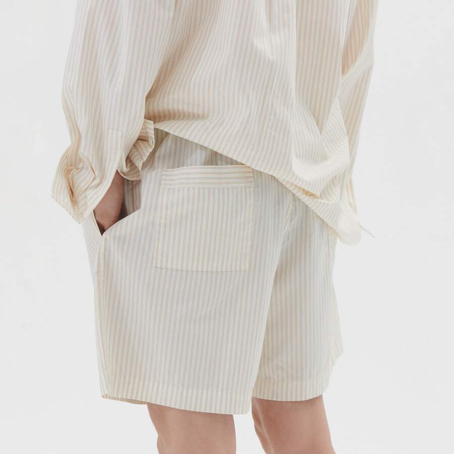 Tekla Shorts - Wheat Stripes