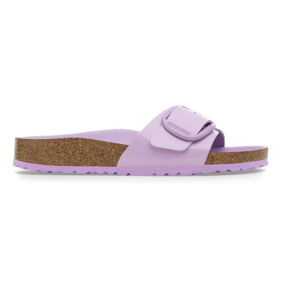 Madrid Big Buckle Natural Leather Patent - High-Shine Crocus Tonal Buckle