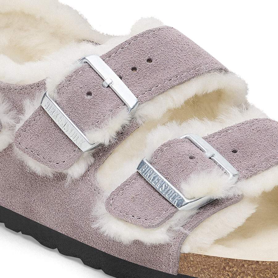 Milano Shearling Suede Leather/Fur - Faded Purple