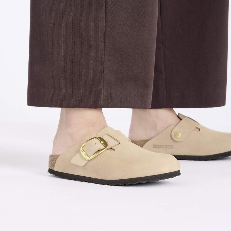 Boston Big Buckle Nubuck Leather - Sandcastle