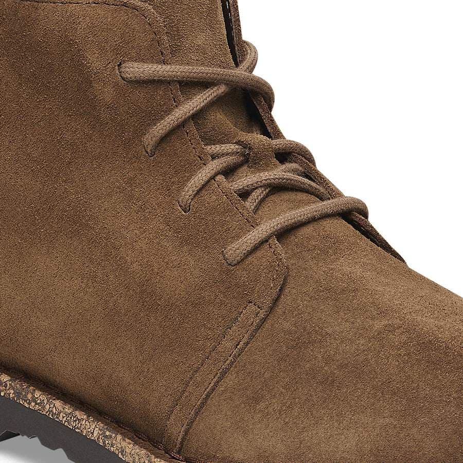 Uppsala Mid Shearling Suede Leather - Dark Tea