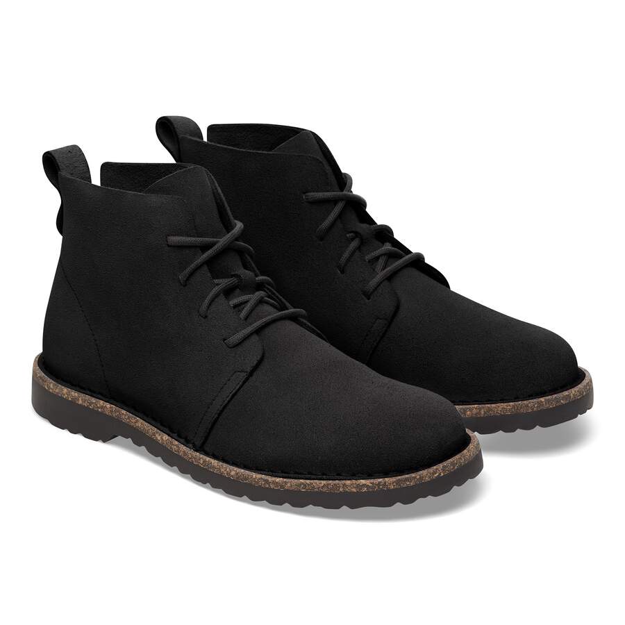 Uppsala Mid Suede Leather - Black