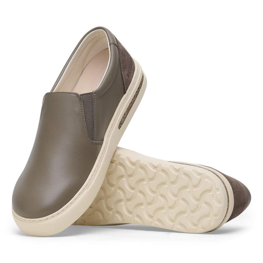 Oswego Mixed Leather - Concrete Gray