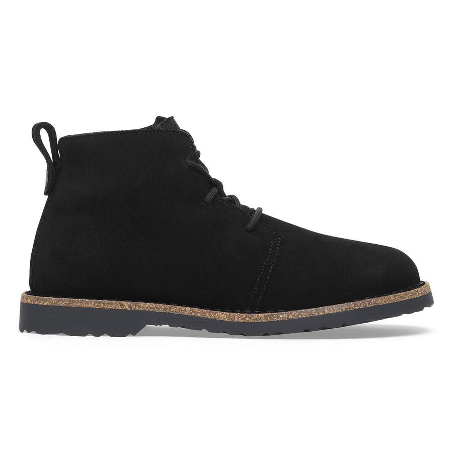 Uppsala Mid Shearling Suede Leather - Black