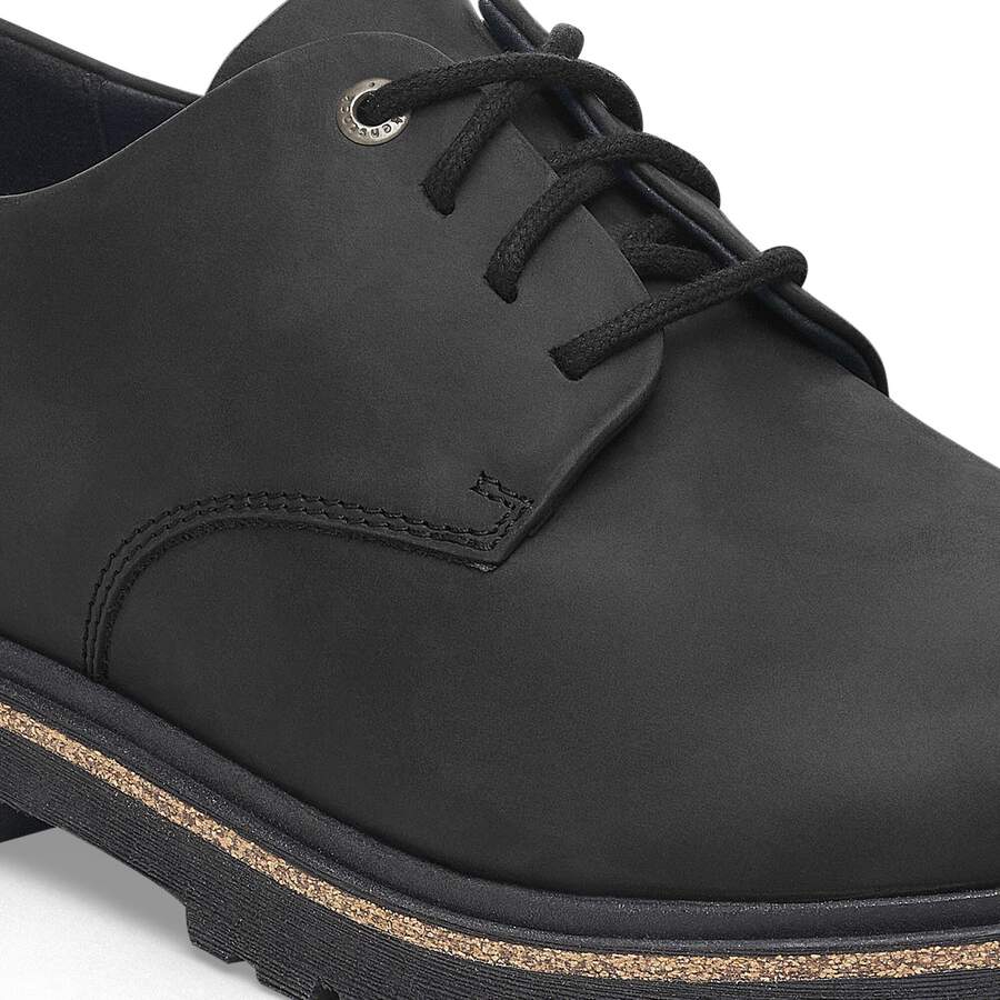 Highwood Lace Low Natural Leather - Black