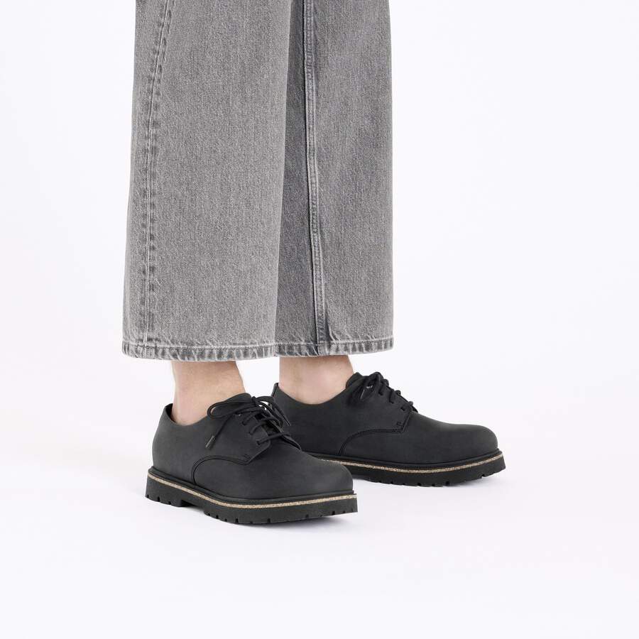 Highwood Lace Low Natural Leather - Black