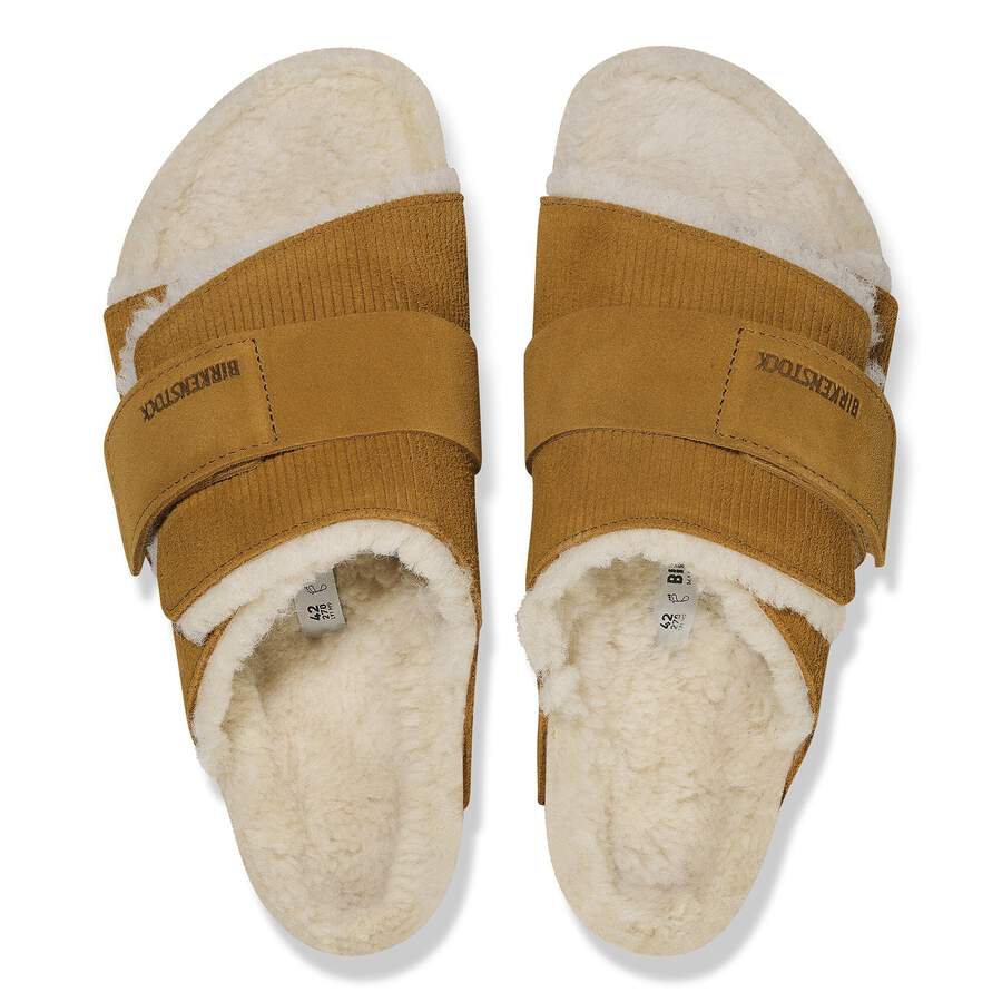 Kyoto Shearling Suede Leather/Fur - Corduroy Cork Brown