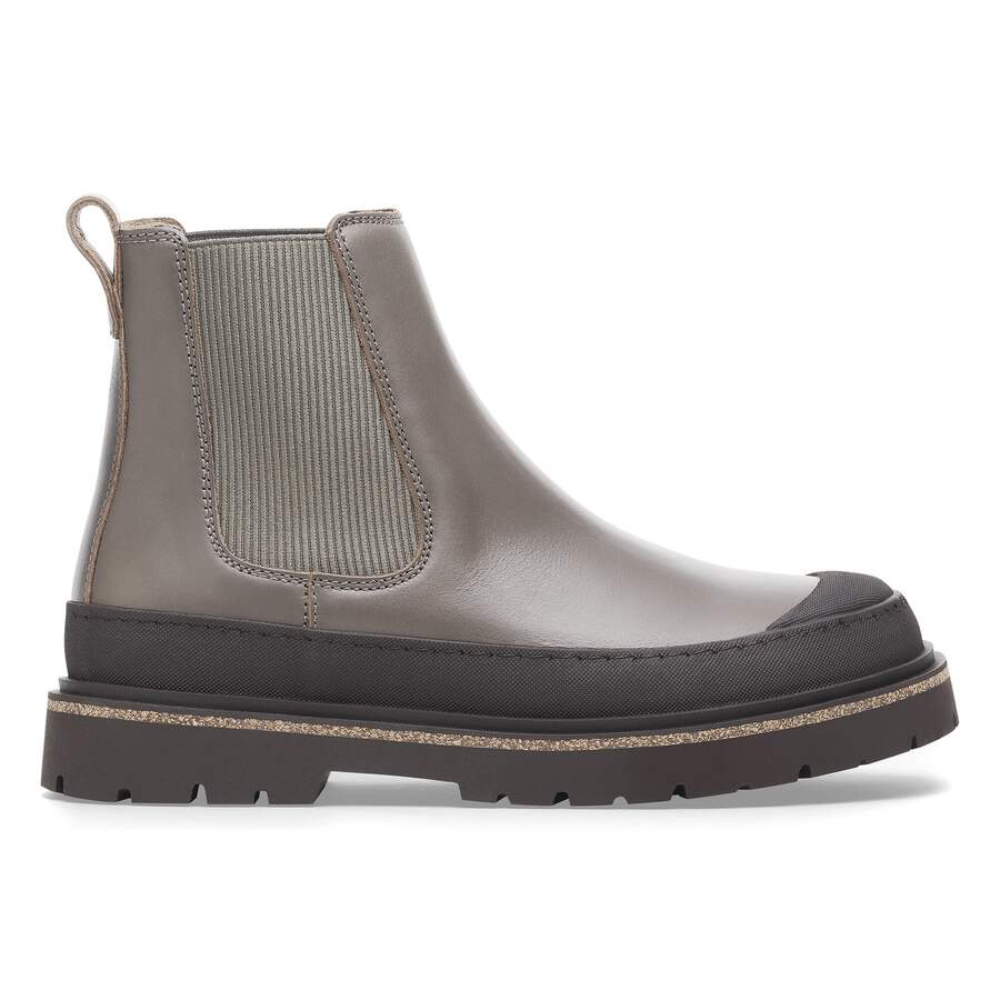 Prescott Slip On Men Waxy Leather - Concrete Gray