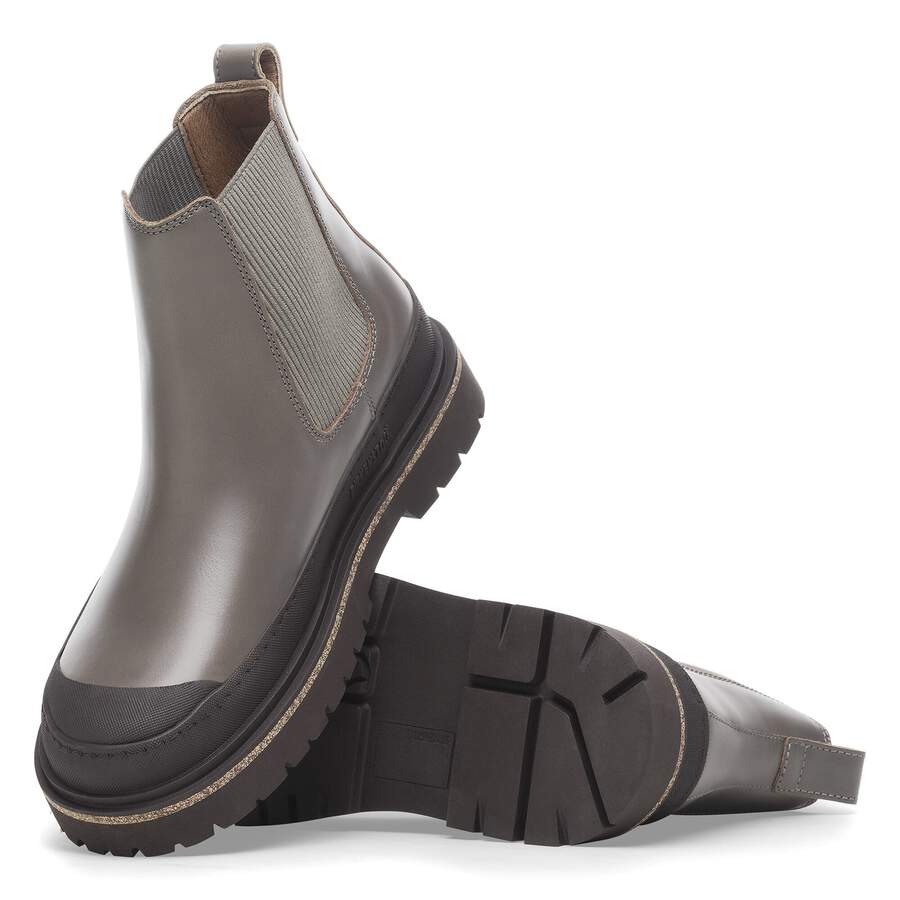 Prescott Slip On Men Waxy Leather - Concrete Gray