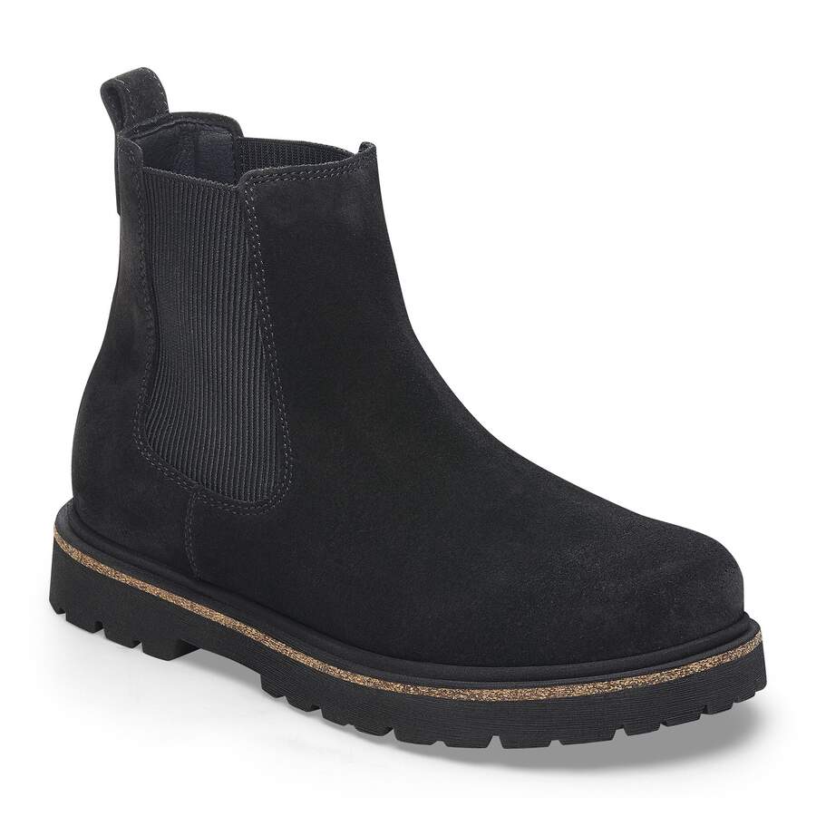 Highwood Slip On Women Suede Leather - Black