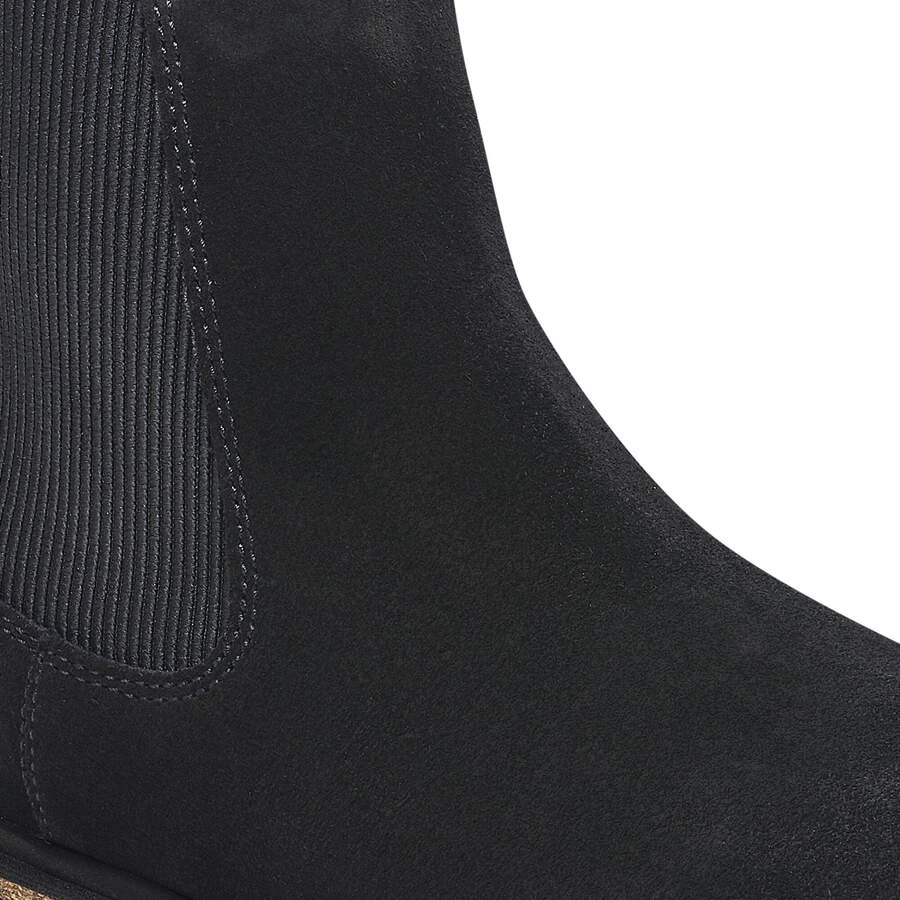 Highwood Slip On Women Suede Leather - Black