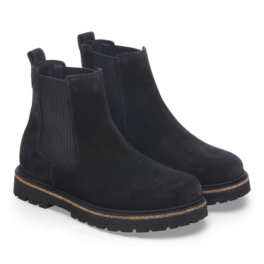 Highwood Slip On Women Suede Leather - Black