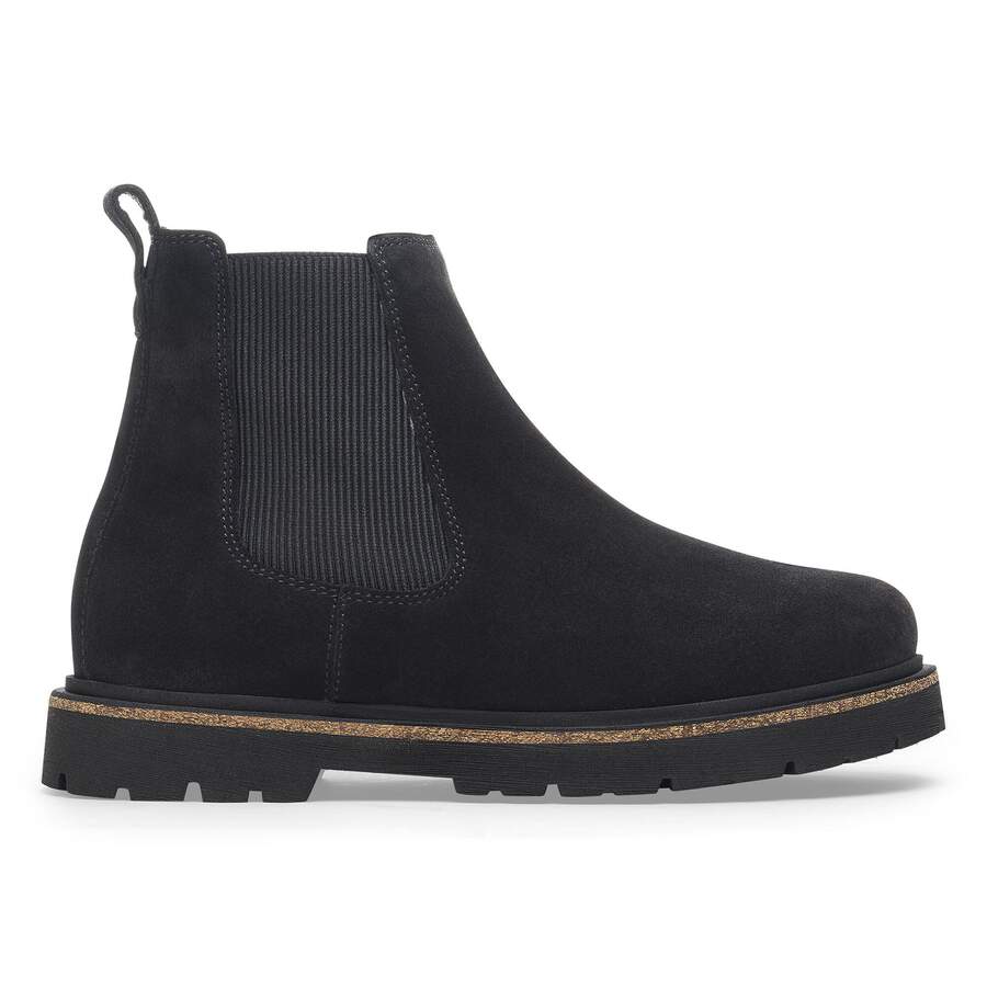 Highwood Slip On Women Suede Leather - Black